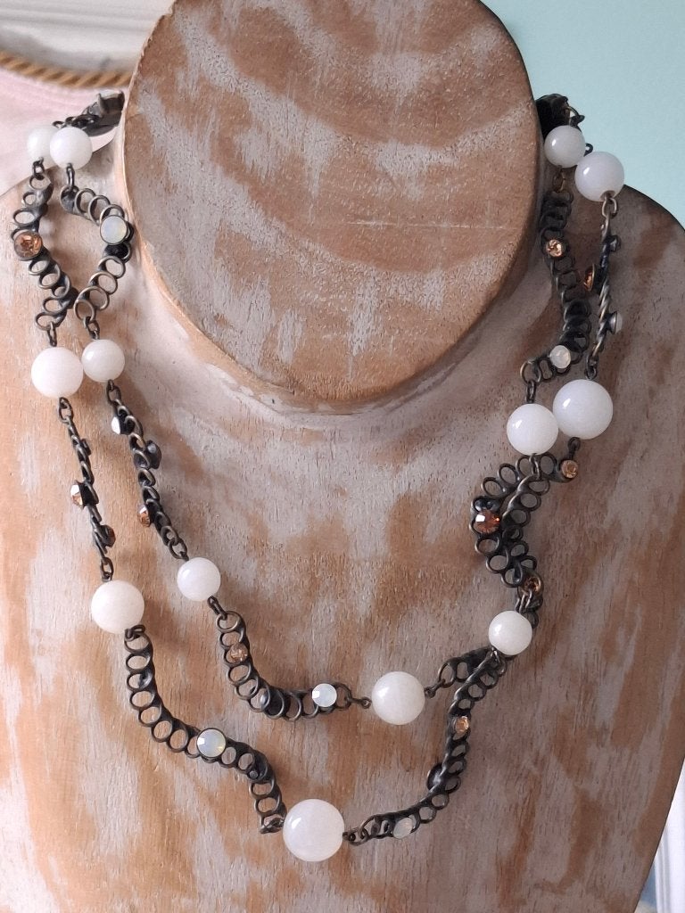 Prachtige ketting KONPLOTT, Ophalen of Verzenden, Zo goed als nieuw, Overige kleuren, Overige materialen