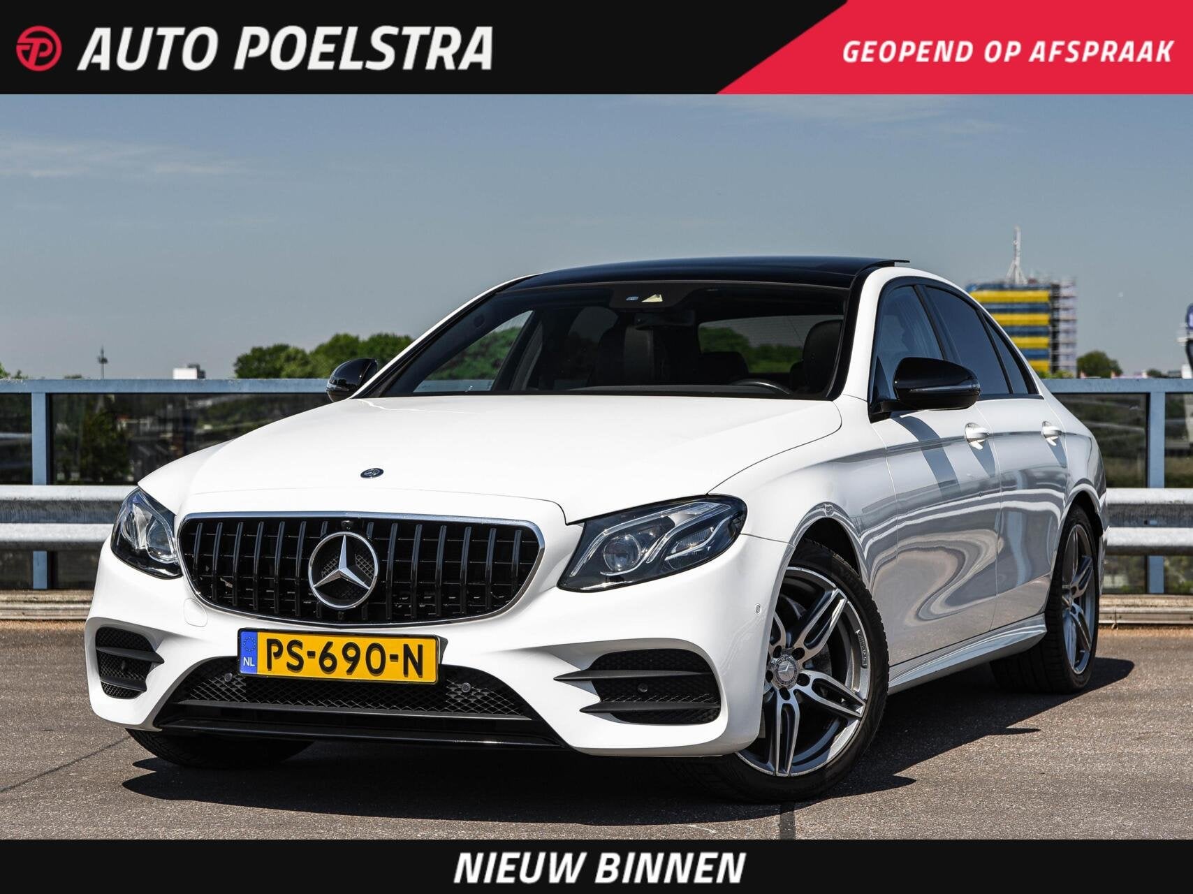 Mercedes-Benz E-klasse 220 d AMG Line Night Edition Panorama, Automaat, Achterwielaandrijving, Gebruikt, 4 cilinders