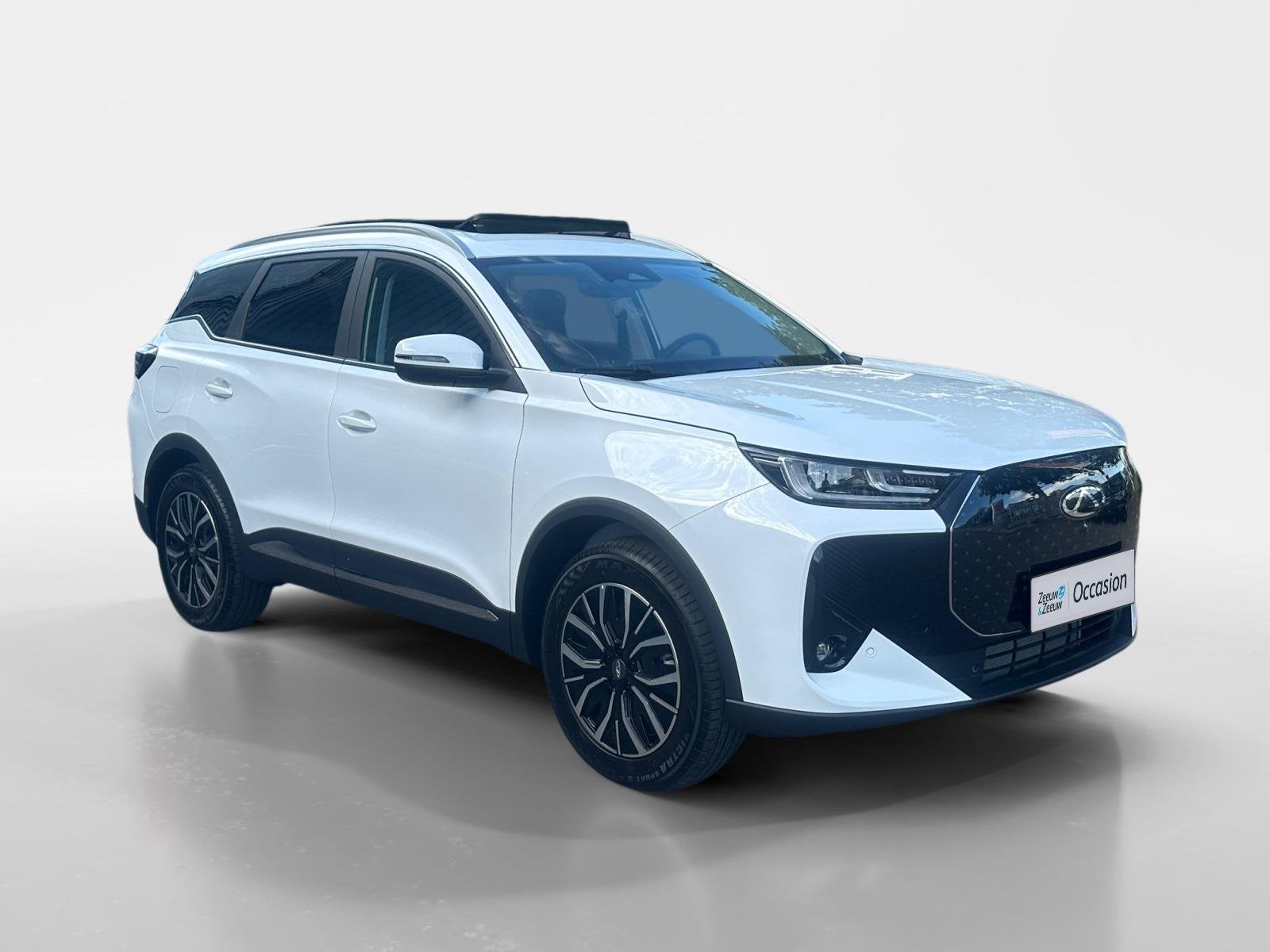 Chery Tiggo 7 1.5TGDI PHEV Unique | Full option | Pano | Gar, Auto's, 12 maanden, Gebruikt, Wit, Bedrijf