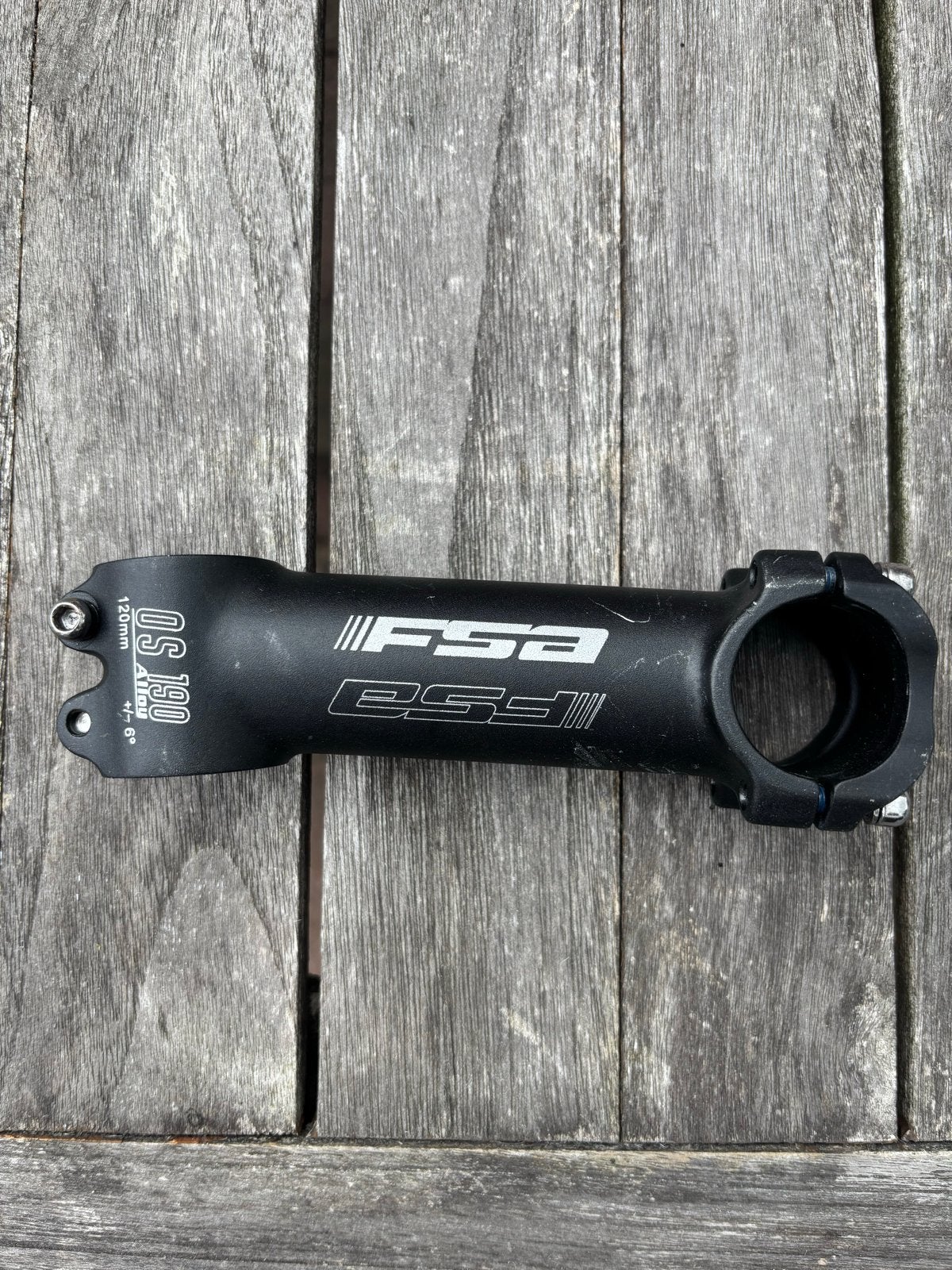 FSA OS 190 Stuurpen 120mm +6, Fietsen en Brommers, Gebruikt, Stuur, Ophalen of Verzenden, Aluminium