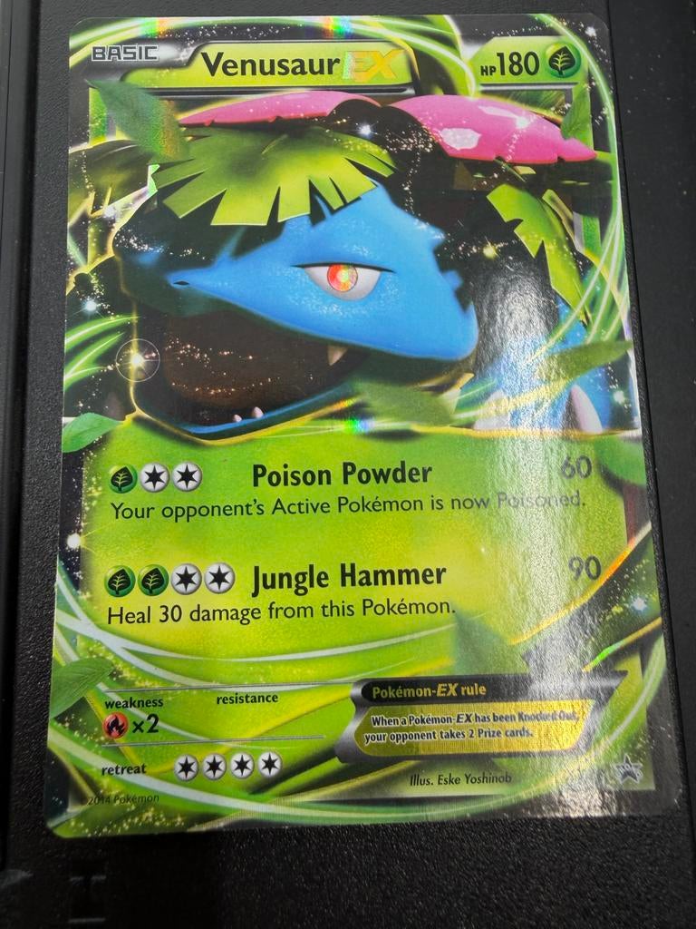 Venusaur EX Pokémon Kaart - XY Base Set 2014, Ophalen of Verzenden, Gebruikt, Losse kaart, Foil