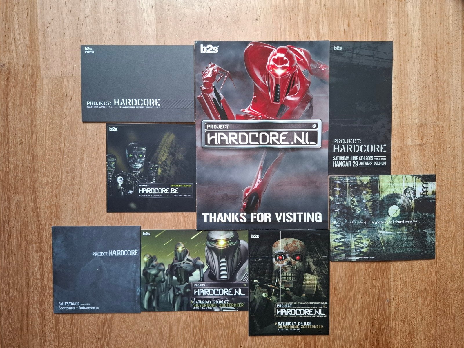 Hardcore Gabber flyers. Project Hardcore Thunderdome, Ophalen of Verzenden, Zo goed als nieuw, Muziek
