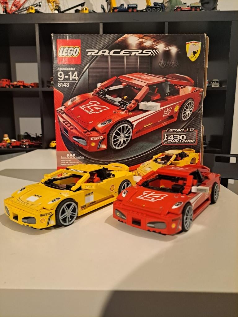 Lego racers 8143 2x, Kinderen en Baby's, Speelgoed | Duplo en Lego, Ophalen, Compleet, Lego, Zo goed als nieuw
