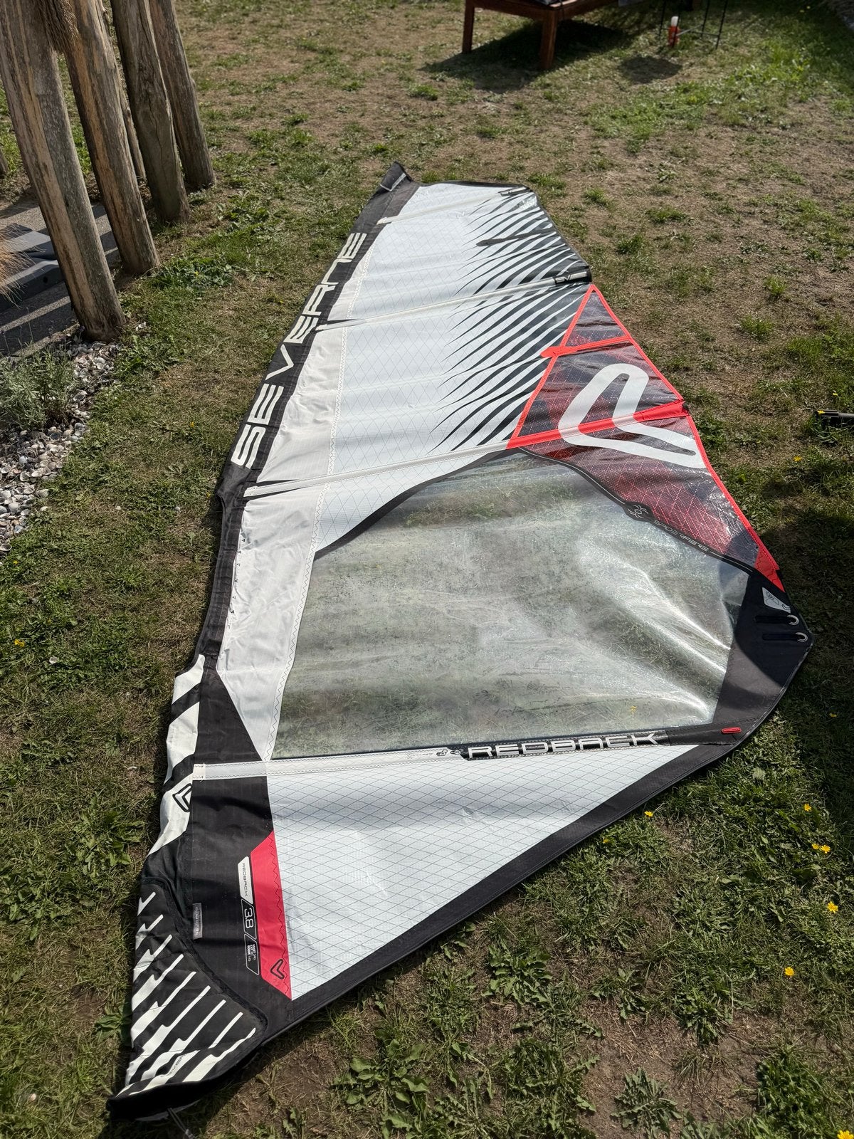 Severne Redback 2022 Windsurfzeil - 3.8m², Ophalen, 3.5 tot 5 m², Zo goed als nieuw, Severne