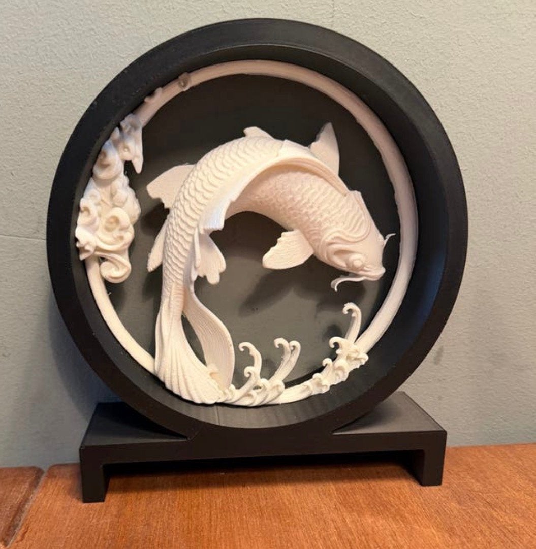 3d geprint beeld koi karper 18cm, Ophalen of Verzenden