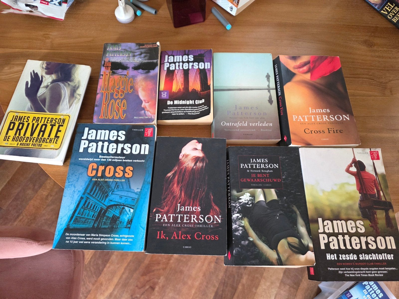 9 boeken van James Patterson, Ophalen of Verzenden, Gelezen, James Patterson