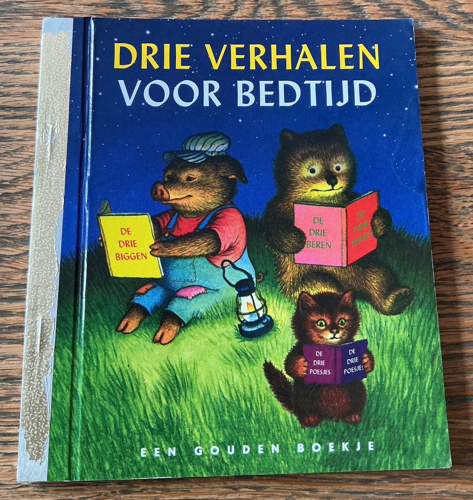 Een gouden boekje Drie verhalen voor bedtijd prentenboek, Ophalen of Verzenden, Gelezen