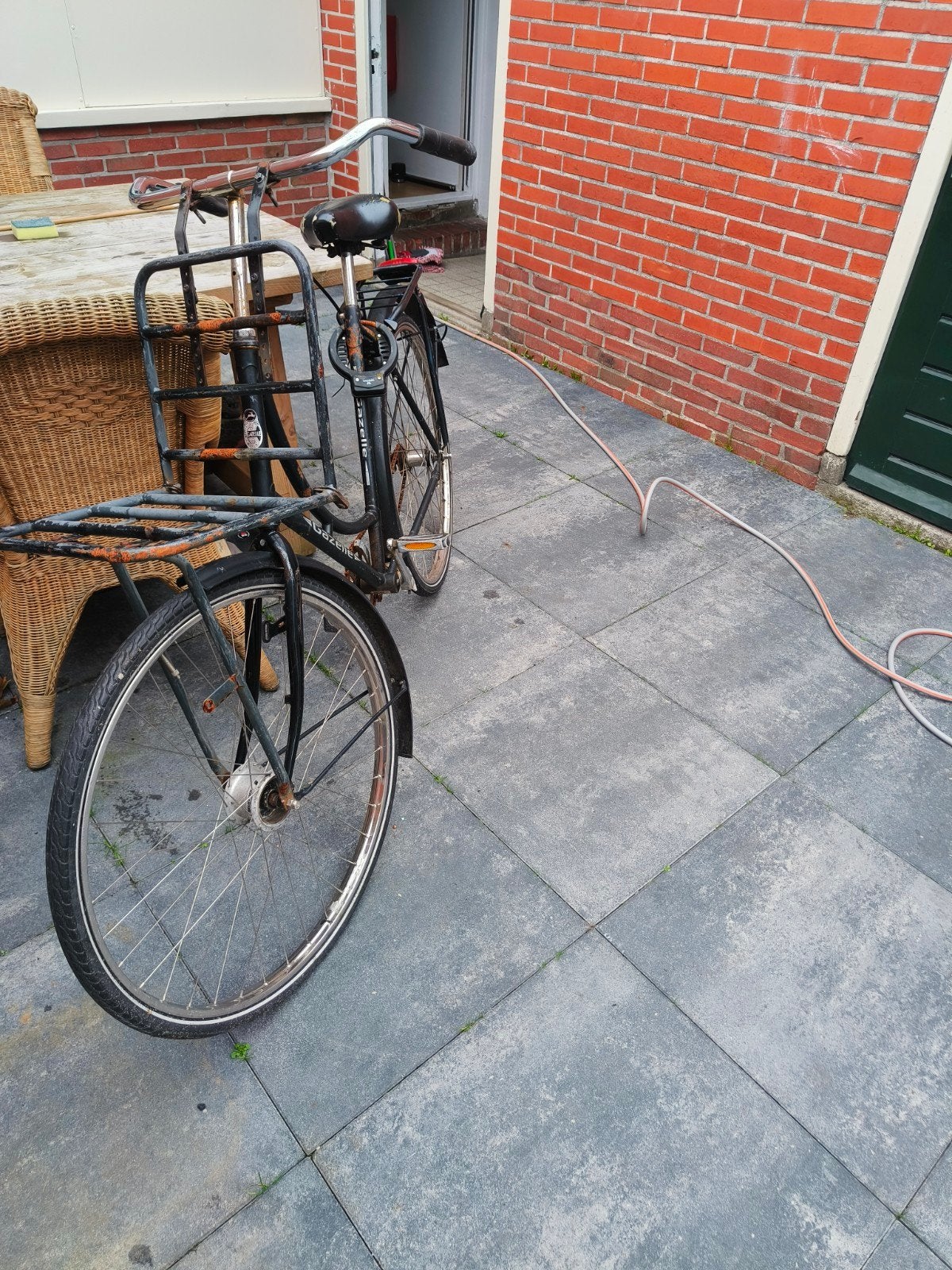 Gazelle stadsfiets met voordrager - opknapper, Ophalen, Terugtraprem, Gazelle, 53 tot 56 cm