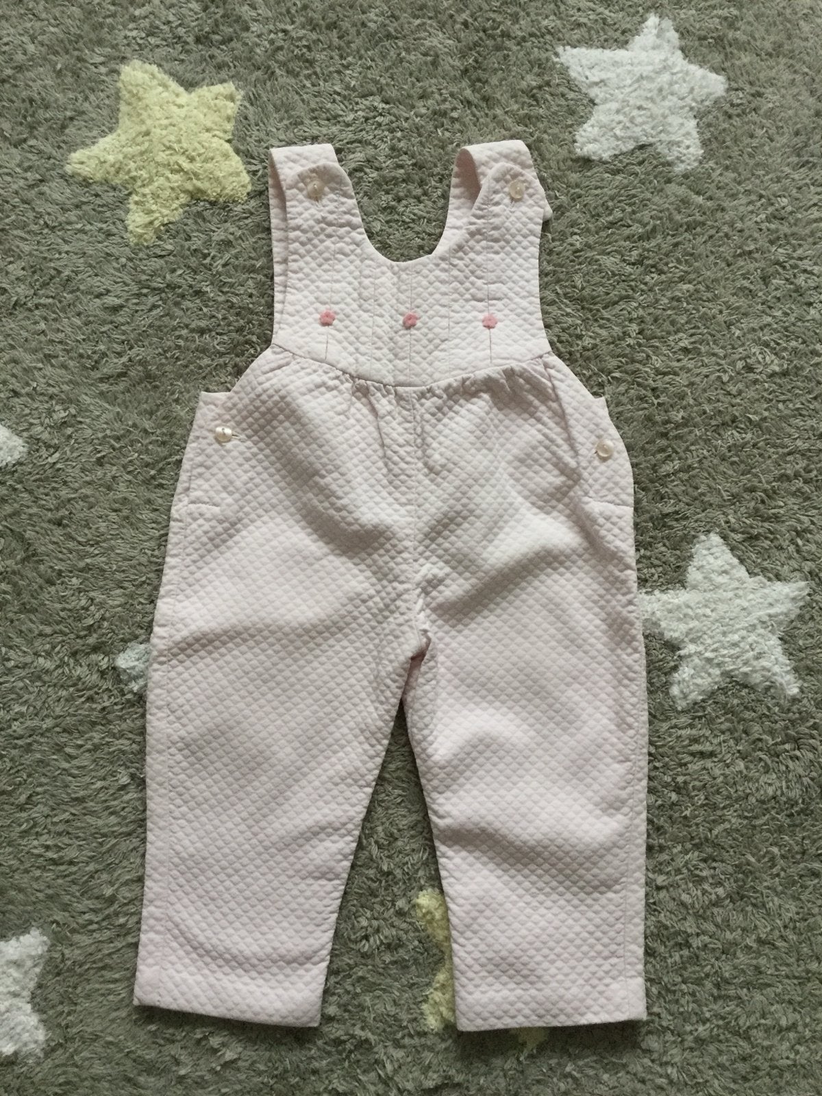 Roze baby tuinbroekje maat 62.Nieuwstaat, Ophalen of Verzenden, Nieuw, Meisje, Broekje