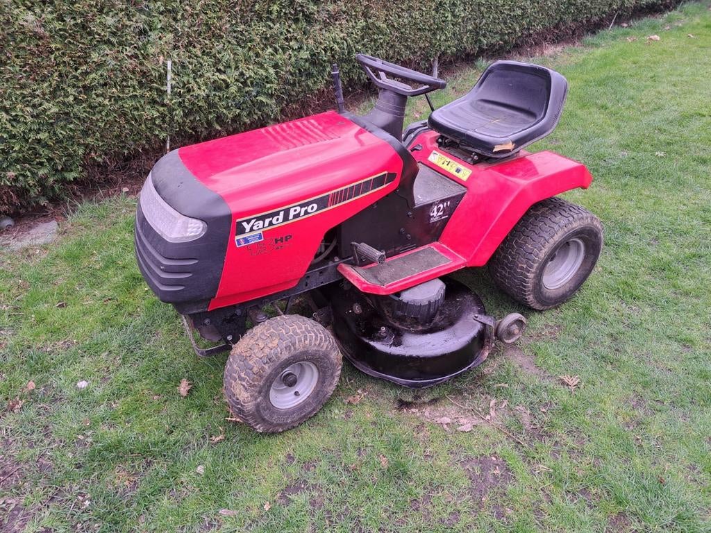 Yardpro zitmaaier. Handhydrostaat, Ophalen