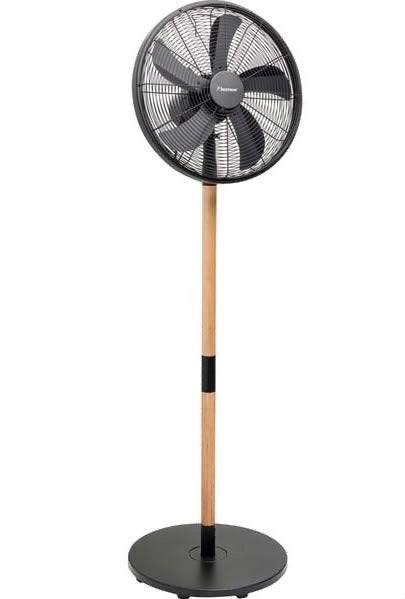 Bestron Ventilator Zwart/Hout - Krachtige Koeling, Ophalen, Zo goed als nieuw, Statiefventilator