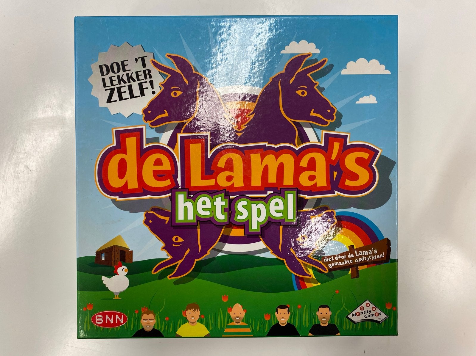 De Lama's het spel - Bordspel BNN, Drie of vier spelers, Ophalen of Verzenden, Zo goed als nieuw