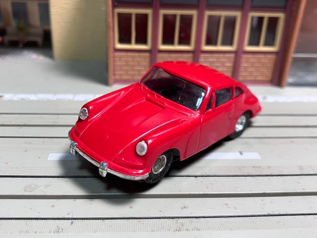 Faller AMS Porsche 911 rood met vlakanker F3, Ophalen of Verzenden, Zo goed als nieuw, Elektrisch, Overige merken