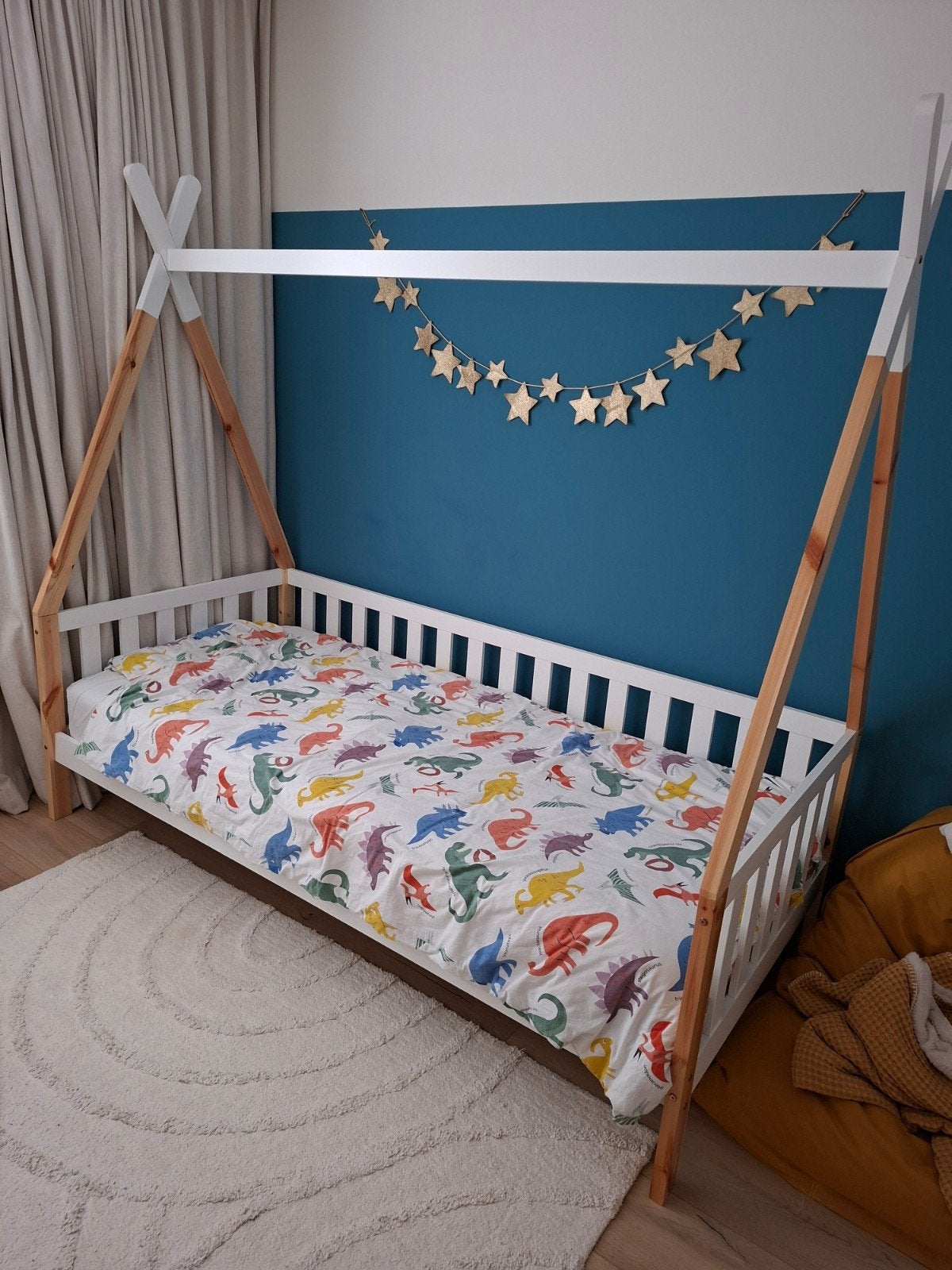 Tipi kinderbed 90x200 cm, Kinderen en Baby's, 85 tot 100 cm, Gebruikt, Ophalen of Verzenden, Lattenbodem