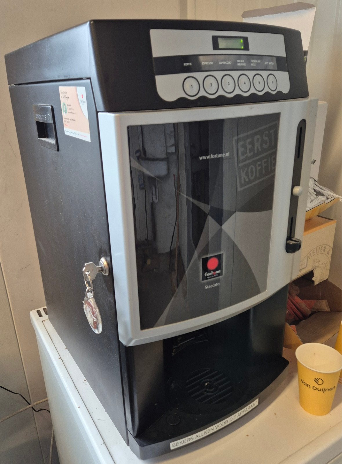 Fortune RheaVendors Staccato Koffiemachine - Gebruikt, Ophalen, Gebruikt, Koffiebonen, 10 kopjes of meer
