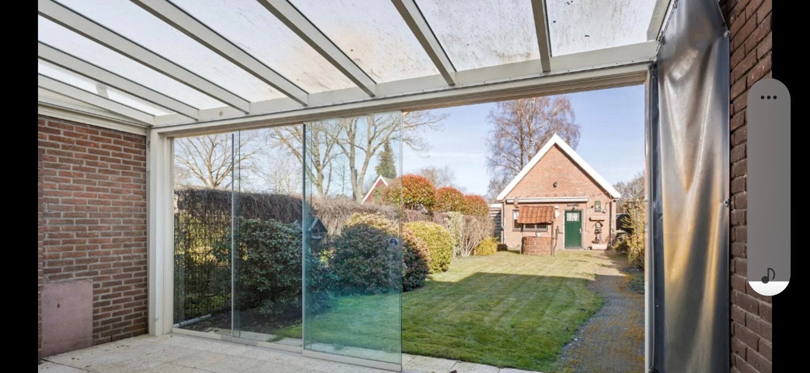 Elektrisch screen met afstandsbediening, Gebruikt, 450 cm of meer, Elektrisch, Ophalen of Verzenden