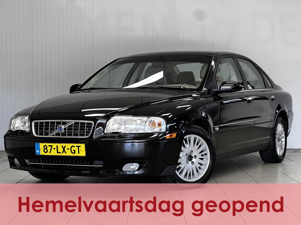 Volvo S80 2.4 Elite/ Trekhaak/ Automaat!/ IJSKOUDE AIRCO!/ S, Beige, Zwart, Bedrijf, 2435 cc