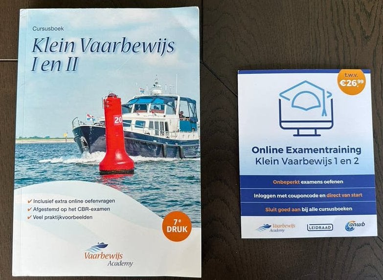 Vaarbewijs Academy Cursusboek Klein Vaarbewijs I en II, Boeken, Sportboeken, Zo goed als nieuw, Watersport en Hengelsport, Ophalen of Verzenden