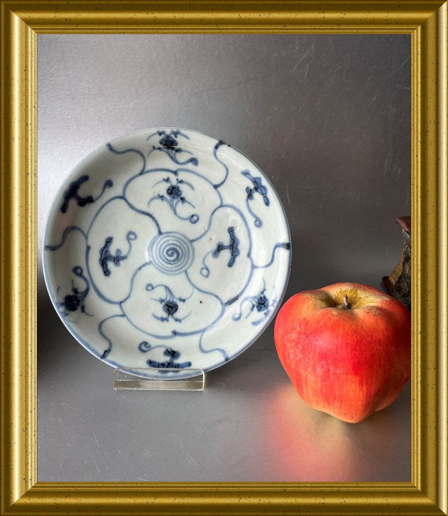 Antiek Chinees porseleinen bordje, Tek Sing scheepswrak 1822, Antiek en Kunst, Ophalen of Verzenden