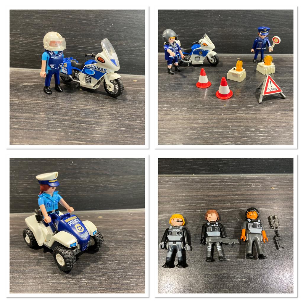 Playmobil 4 sets politie, Ophalen of Verzenden, Gebruikt