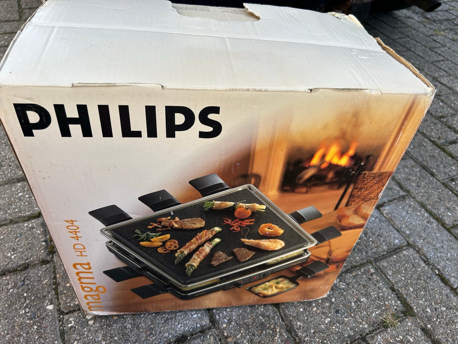 Philips Magma HD 4404 Raclette Grill - Nieuw in doos, Ophalen of Verzenden, Nieuw, 4 t/m 7 personen