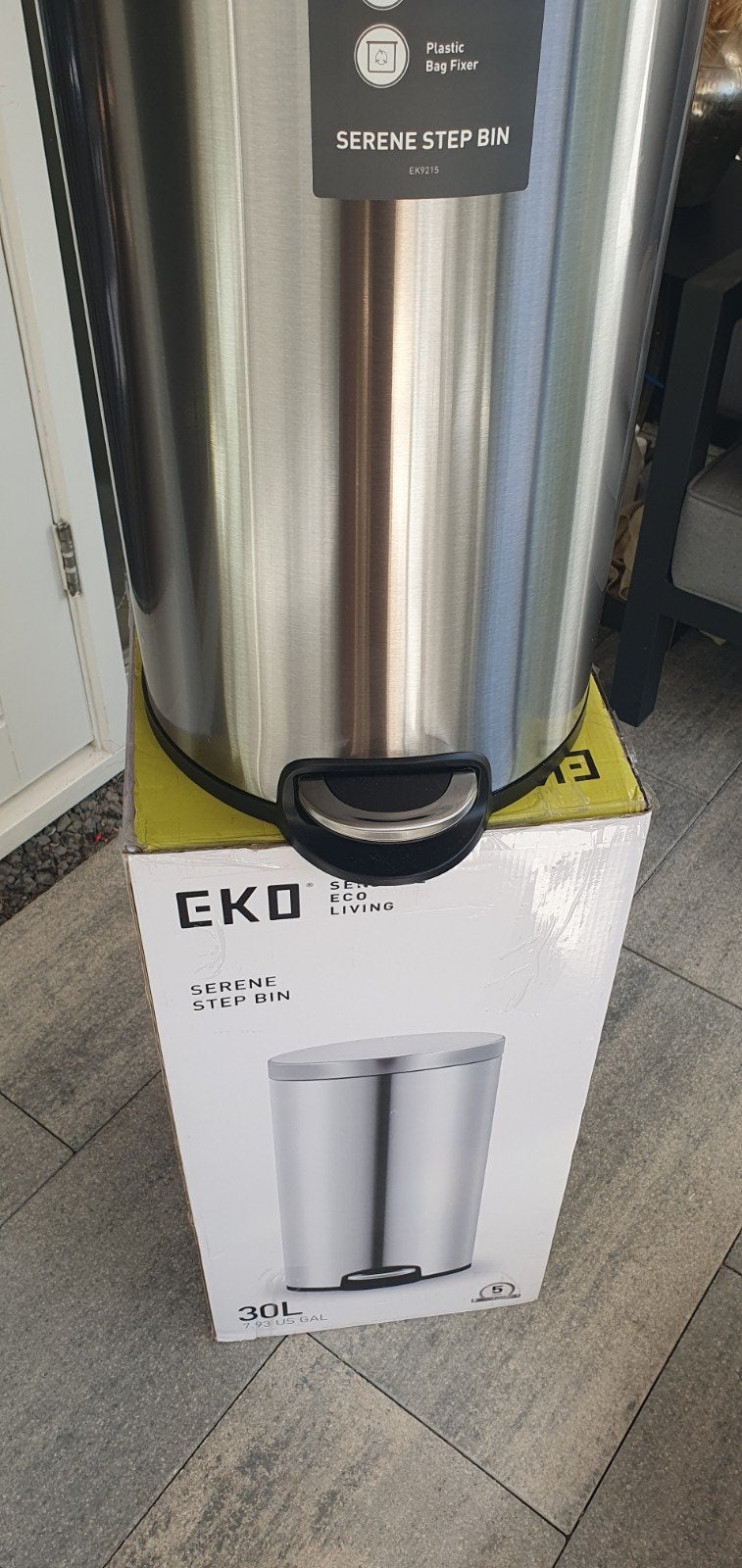 30 l Eko prullenbak., Ophalen, Zo goed als nieuw