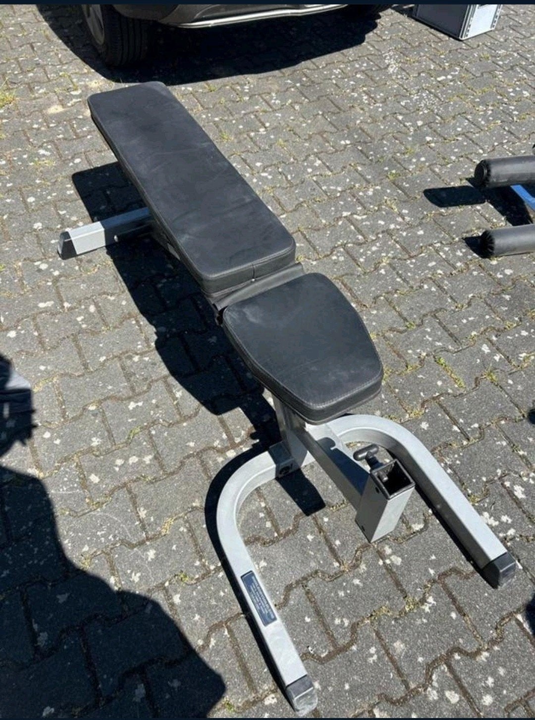 Verstelbare Trainingsbank - incl. Leg extension en Preacher, Sport en Fitness, Ophalen, Benen, ., Zo goed als nieuw