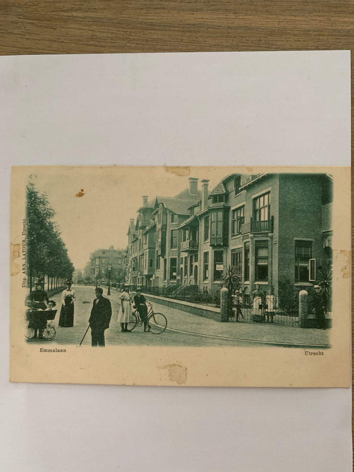 Oude Ansichtkaart Emmalaan Utrecht - Voor 1920, Ophalen of Verzenden, Voor 1920, Gelopen, Utrecht