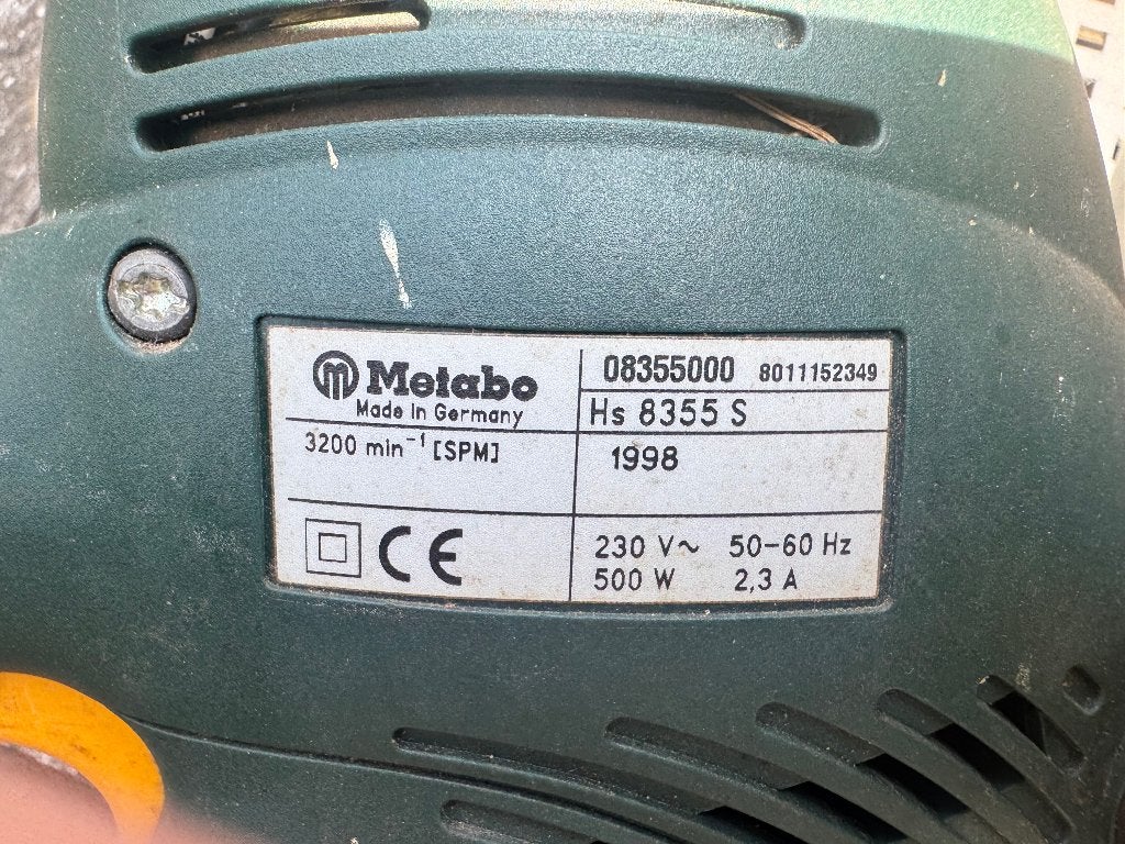 Metabo HS 8355 S Heggenschaar - Elektrisch, Ophalen, Gebruikt, Elektrisch, Metabo