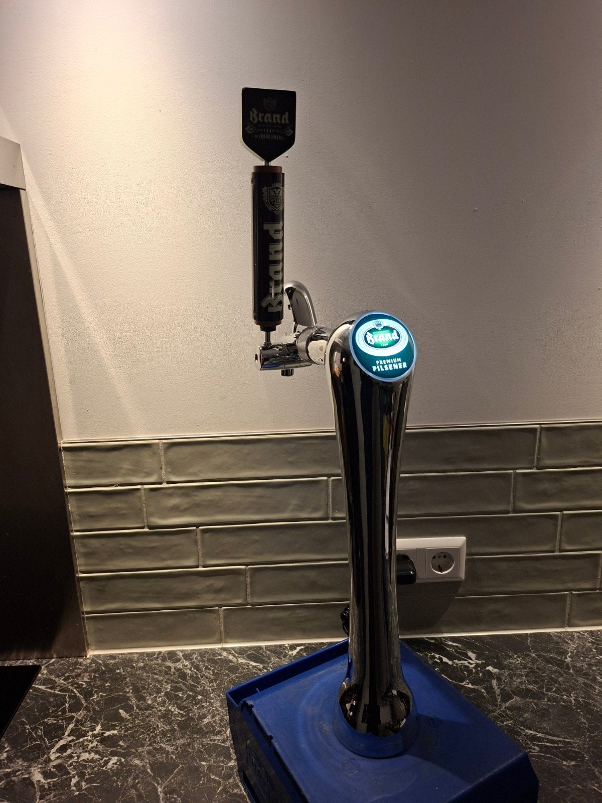 tapzuil biertap bierkraan brand met verlichting, Ophalen of Verzenden, Zo goed als nieuw, Overige merken