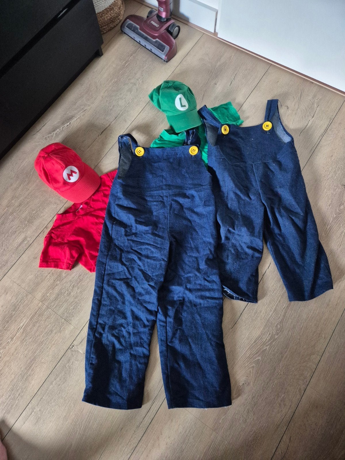 Zelfgemaakte Super Mario en Luigi pakken voor kinderen, Ophalen of Verzenden