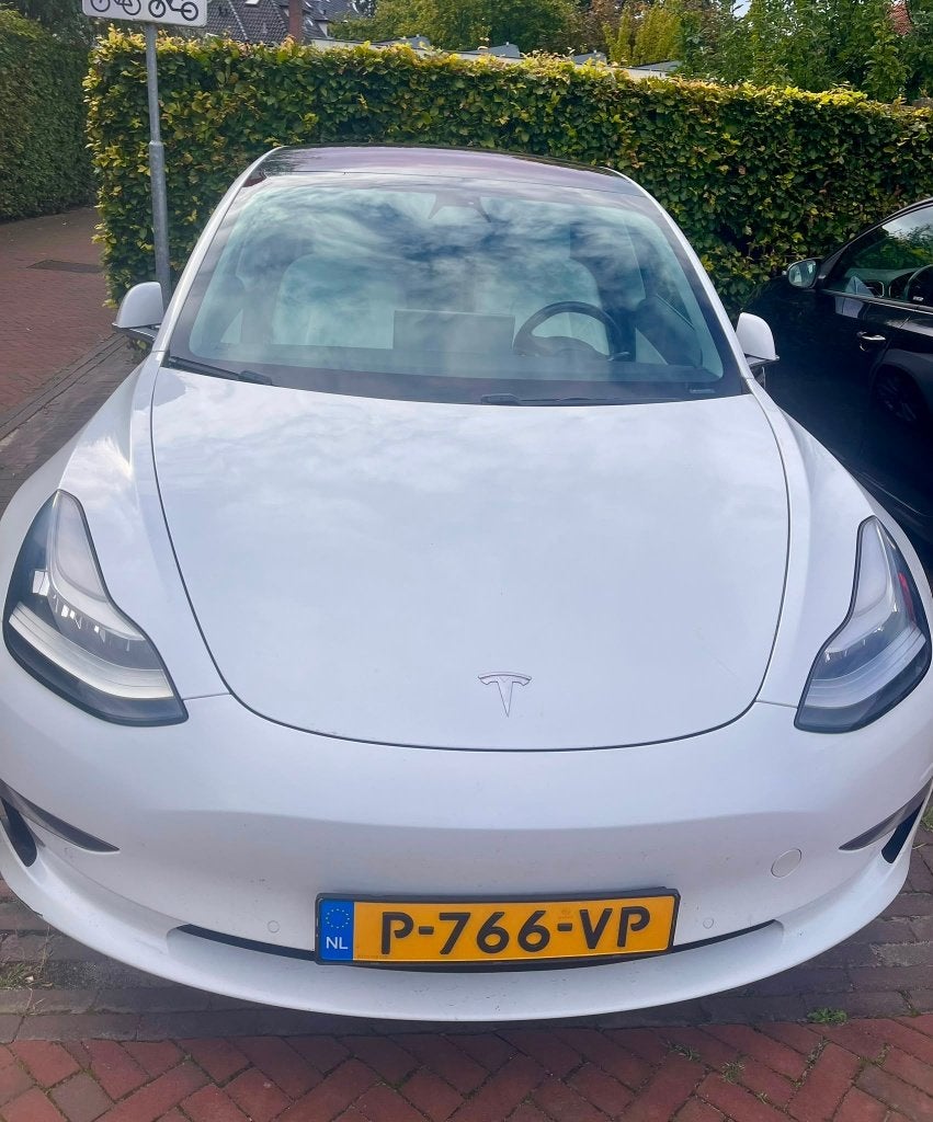 Tesla Model 3  | Long Range RWD 75 kWh | APK 06/2027, Auto's, Automaat, Achterwielaandrijving, 1670 kg, Wit