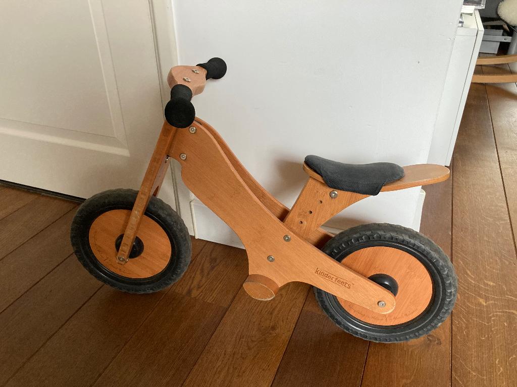 Loopfiets Bamboe Kinderfeets, Fietsen en Brommers, Ophalen, Gebruikt, 14 inch of minder