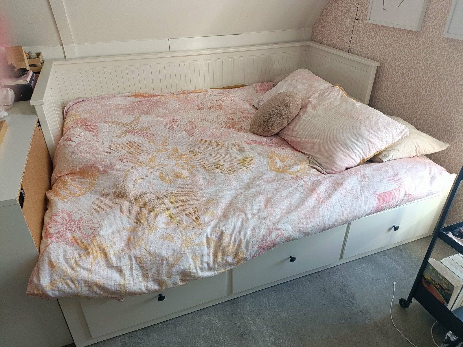 Ikea Hemnes bedbank met 3 lades - Wit