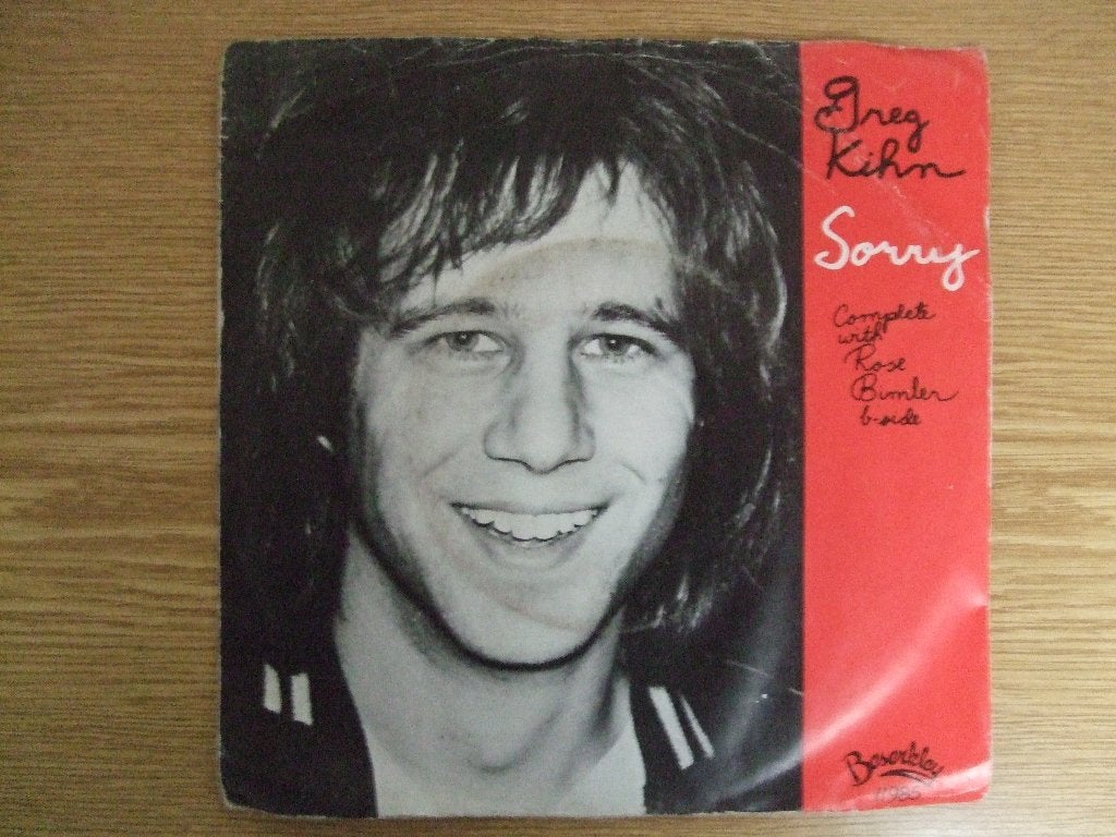 GREG KIHN     SORRY / EMILY DAVISON, 7 inch, Ophalen of Verzenden, Zo goed als nieuw, Pop