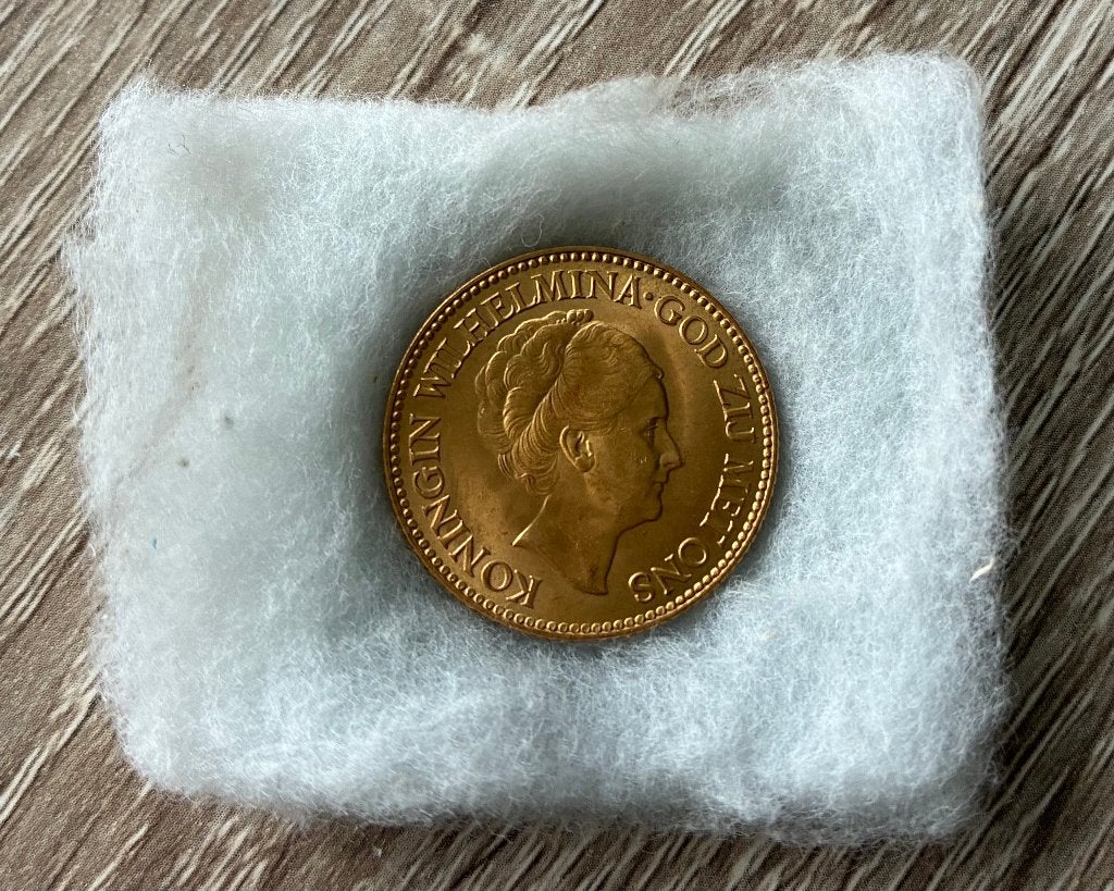 Gouden Tientje uit 1925 met beeltenis Koningin Wilhelmina, Koningin Wilhelmina, Losse munt, 10 gulden, Goud