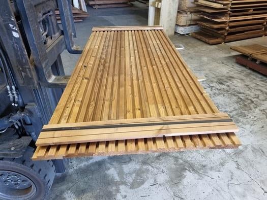 2 m2 triple rhombusprofiel - plato verduurzaamd - nr: tp24, Ophalen, Nieuw, 180 tot 250 cm, Planken