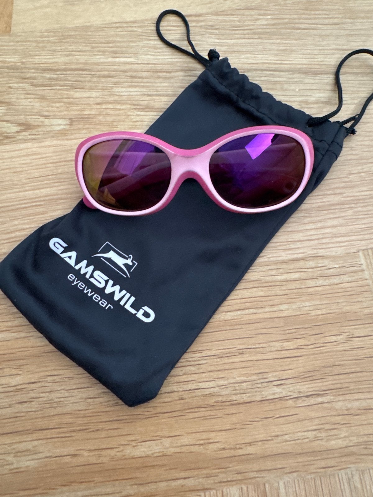 Kinder zonnebril Gamswild eyewear - Roze, Overige merken, Zonnebril, Ophalen of Verzenden, Zo goed als nieuw