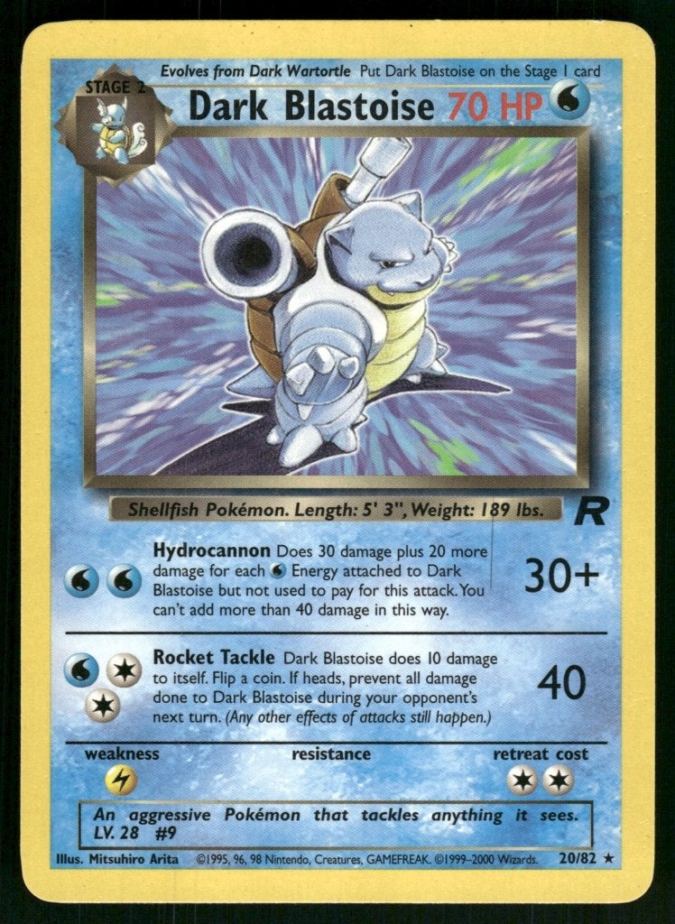 Dark Blastoise 20/82 - Team Rocket (NM), Verzenden, Gebruikt