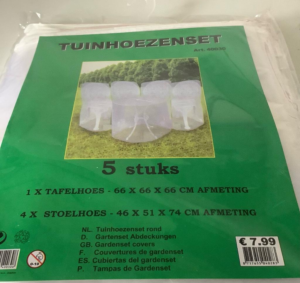tuinhoezenset voor bistro set, Ophalen of Verzenden, Nieuw