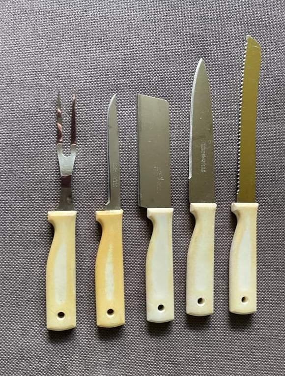 Messenset, Ophalen of Verzenden, Gebruikt, Rvs of Chroom