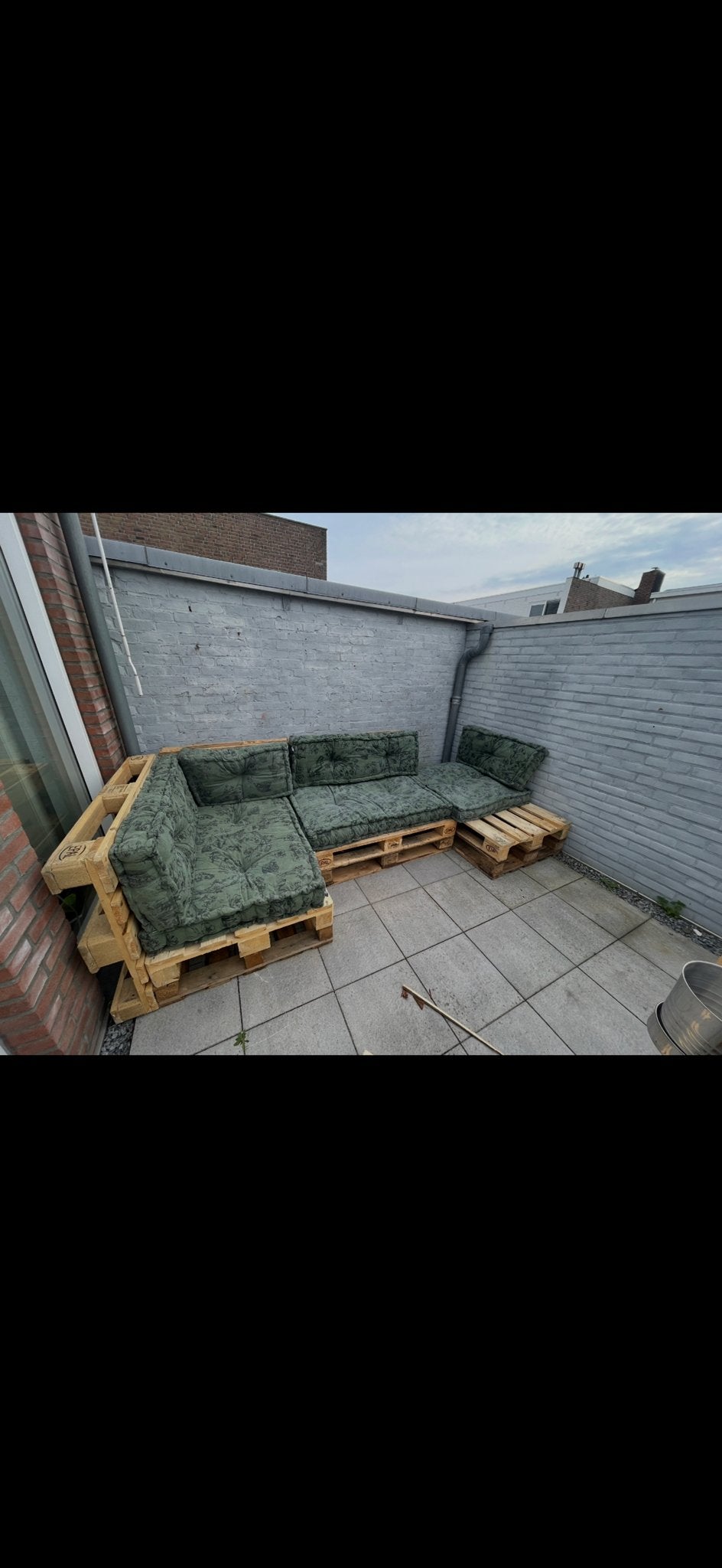 Palletbank kussens, Tuin en Terras, Tuinsets en Loungesets, Ophalen, Gebruikt, Loungeset, Bank