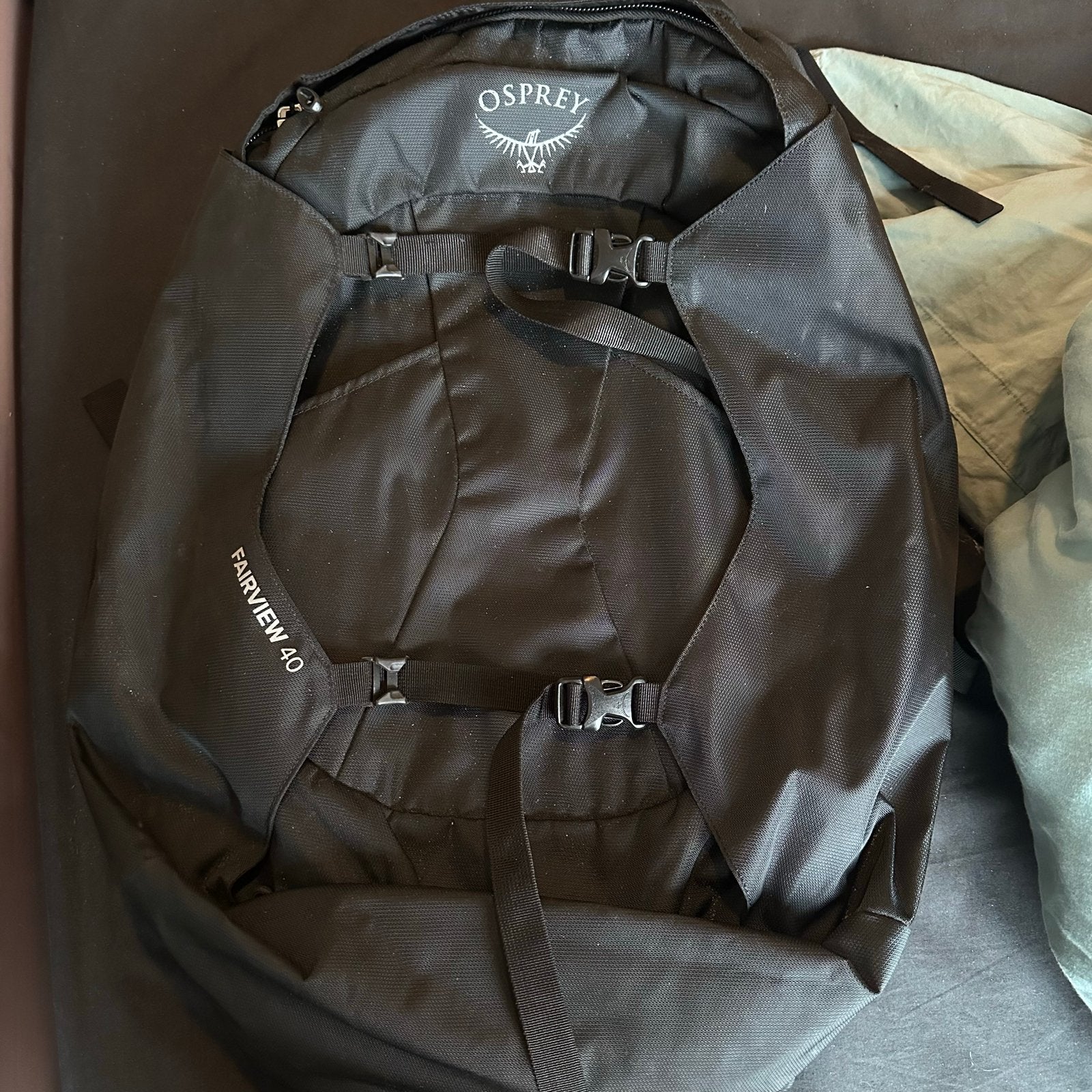 Osprey Fairview 40 Reistas/Rugzak - Zwart, 25 tot 40 cm, Ophalen of Verzenden, Zo goed als nieuw, Trekking