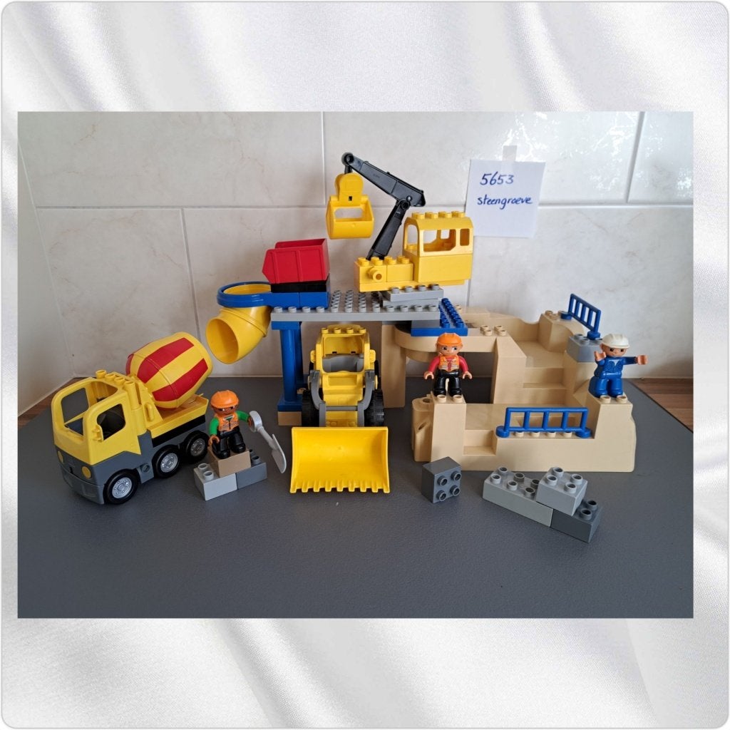 Duplo steengroeve set 5653, Kinderen en Baby's, Speelgoed | Duplo en Lego, City, Ophalen of Verzenden, Zo goed als nieuw, Compleet
