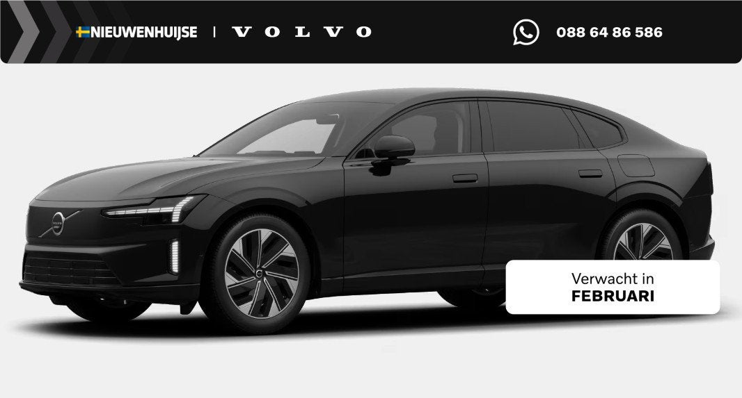 Volvo ES90 Single Motor Ext. R. Plus Business Edition 92 kWh, Auto's, Automaat, Achterwielaandrijving, 662 km, Zwart