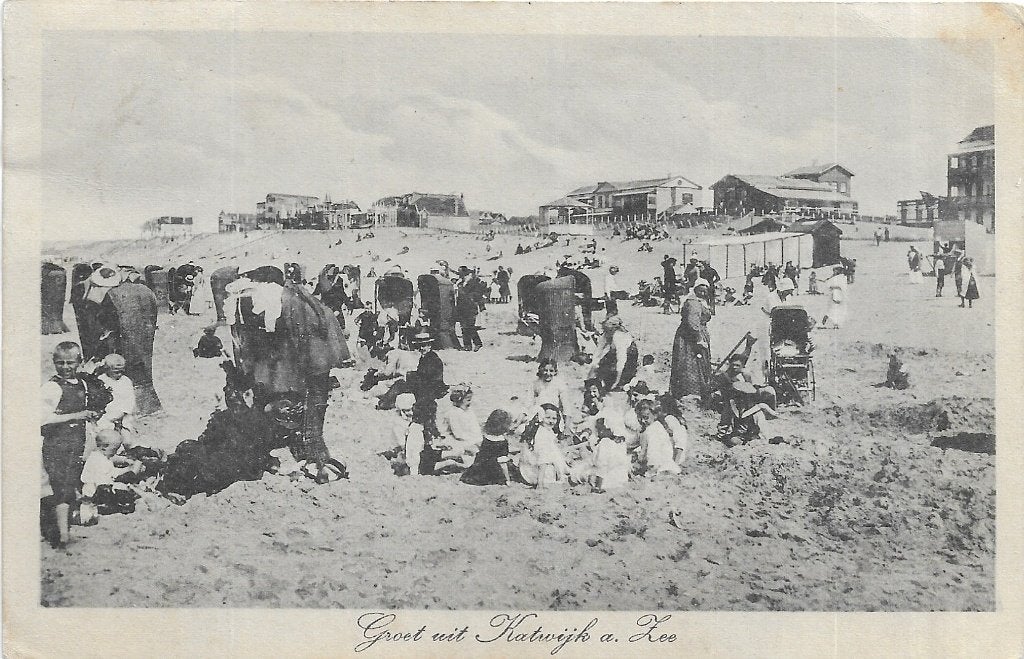 AK Katwijk aan Zee - Groet uit....., Verzenden, 1920 tot 1940, Gelopen, Zuid-Holland
