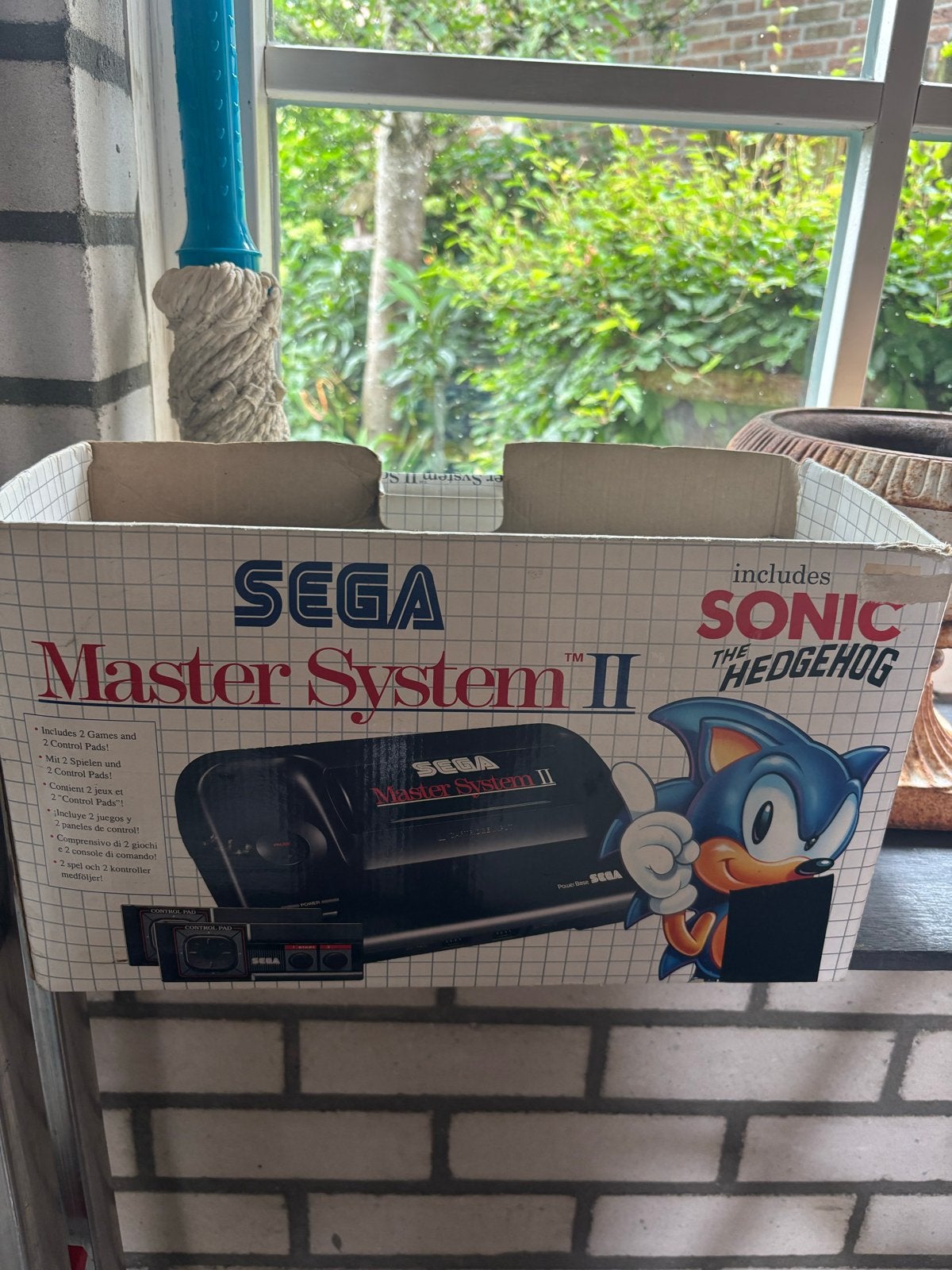 Sega Master System II met Sonic en Double Dragon, Spelcomputers en Games, Spelcomputers | Sega, Ophalen, Master System, Met 1 controller