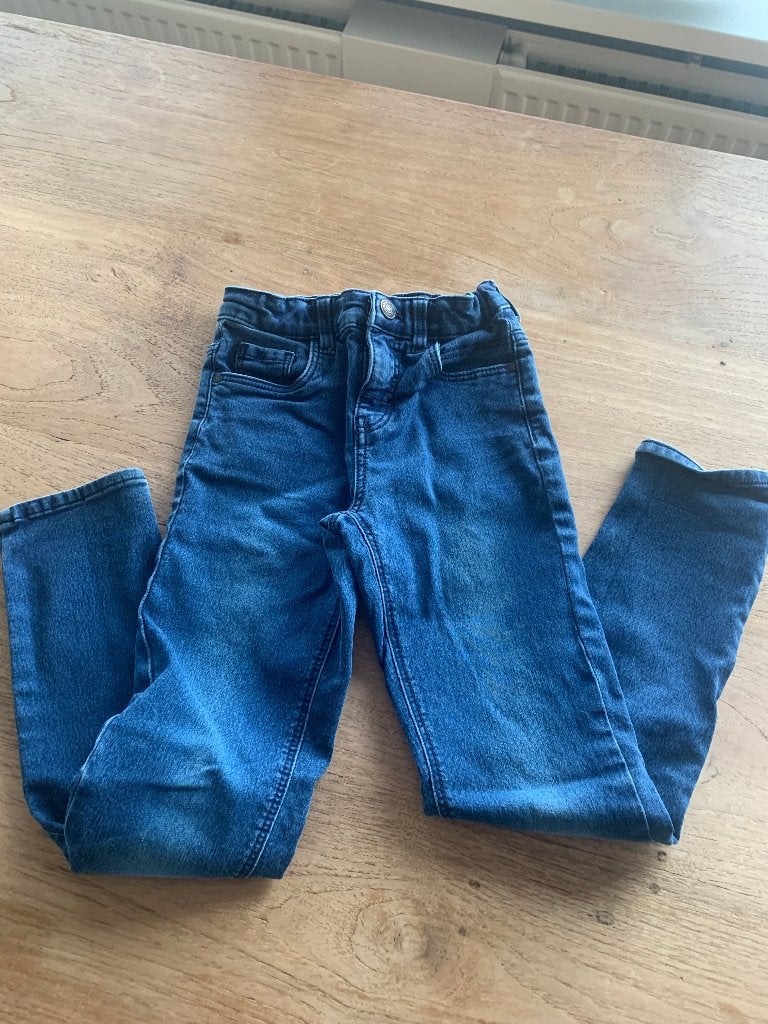 Jeans jongen maat 128, Broek, Gebruikt, Ophalen of Verzenden, Hema