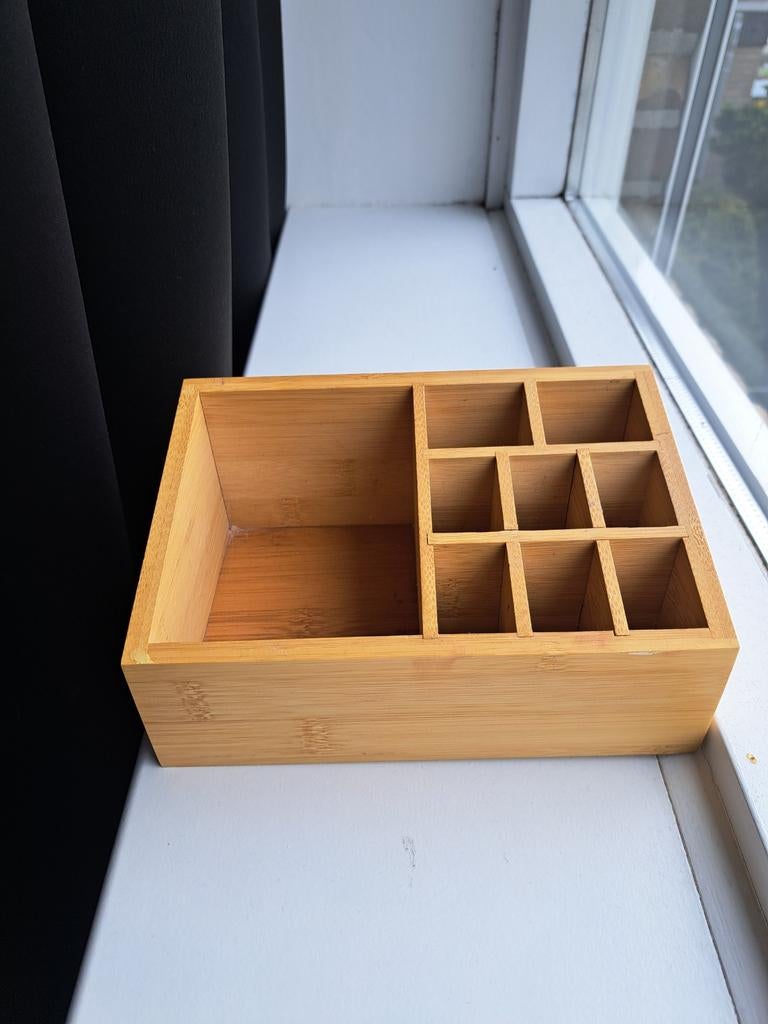 Bamboe make-up organizer, Ophalen, Hout, Zo goed als nieuw, Modern