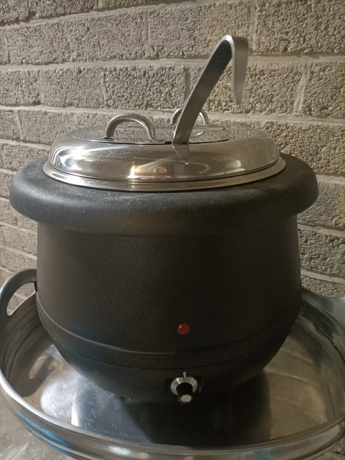 opwarm pan electrice voor evenementen, Ophalen, Rvs